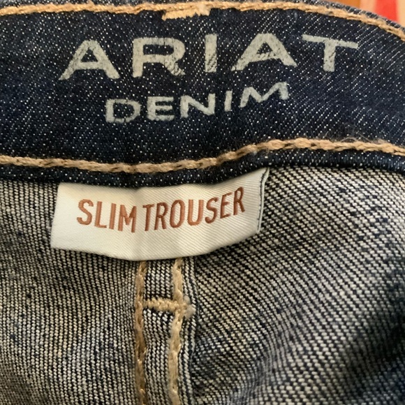 Ariat Denim High Rise Womens Slim Trouser Jeans  Dry Cleaned 32/32 - Picture 9 of 11